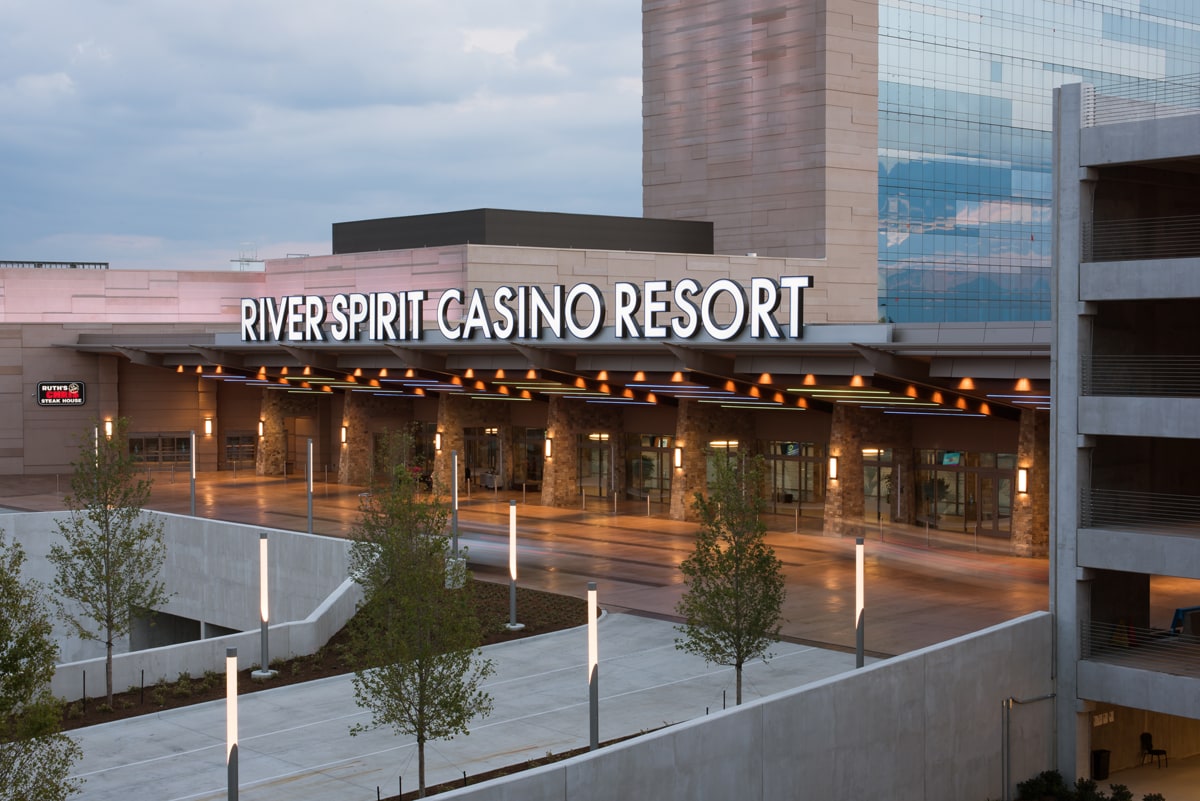 river spirit casino resort physical elevation